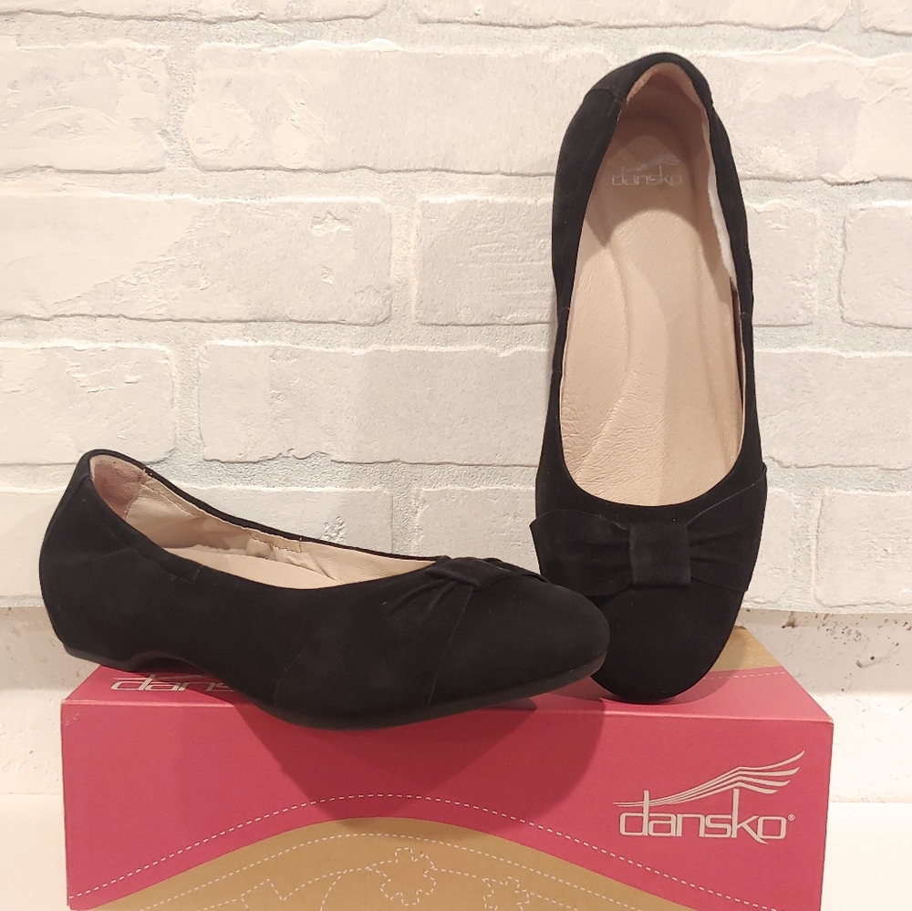 DANSKO Black Lina Kid Suede SZ 10 / EUR 40